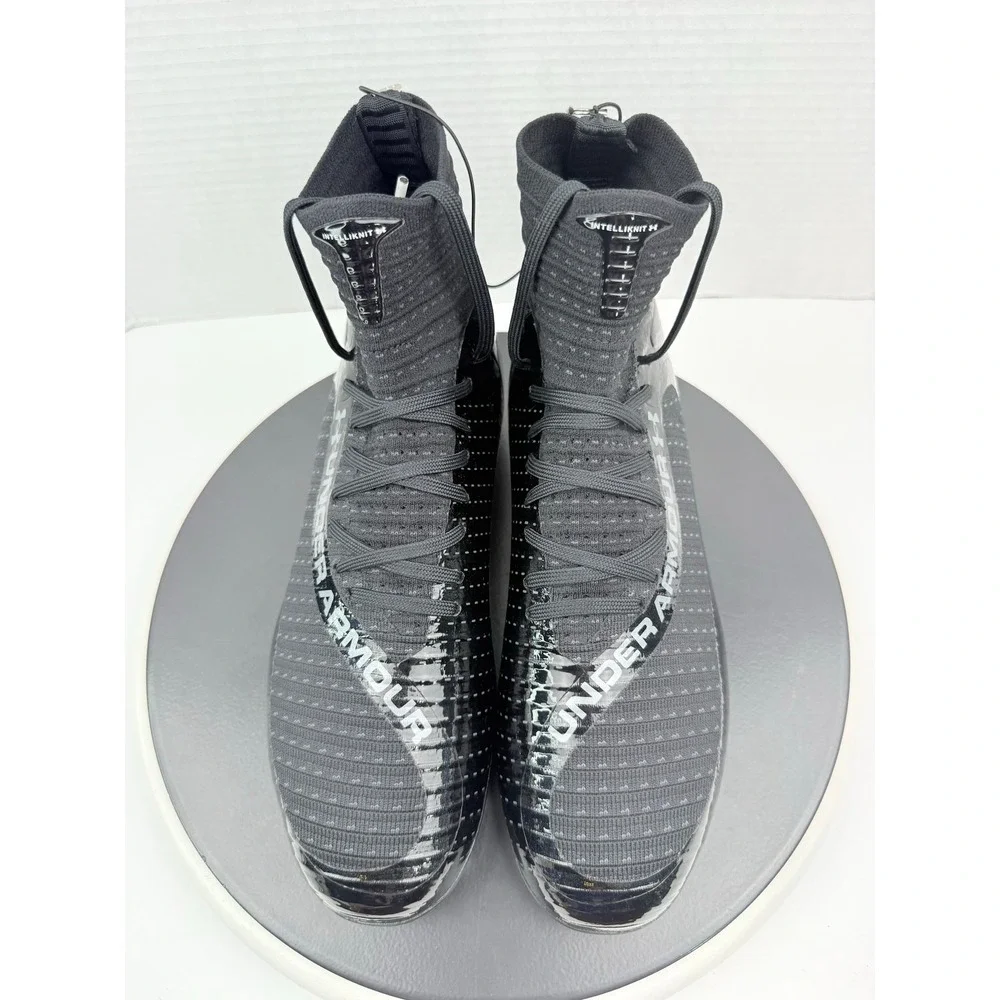 Under Armour 2.0 MC Knit Highlight Mens Sz 8.5 Black Football Cleats 3027304-001